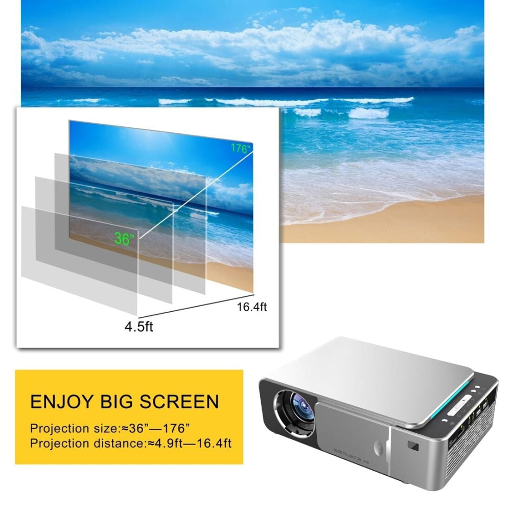 1080P Mini Theater Projector - 2000 Lumens Phone Version - Red